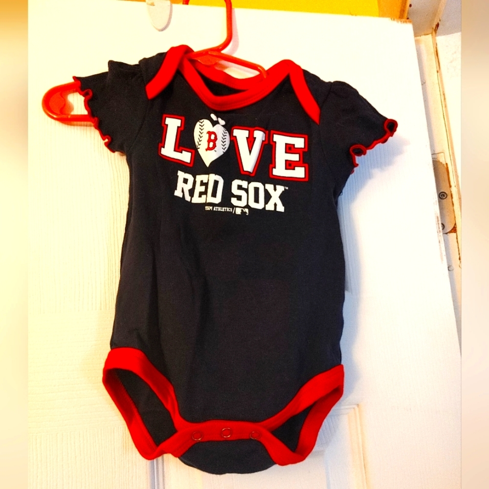 Toddler Girls size 3/6 month Red Sox Onesie